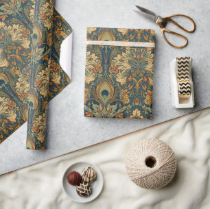 William Morris The Peacock Vintage Art Nouveau Wrapping Paper