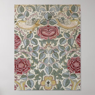 William Morris - The Rose Pattern Poster