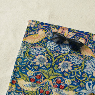 William Morris The Strawberry Thief Beach Towel