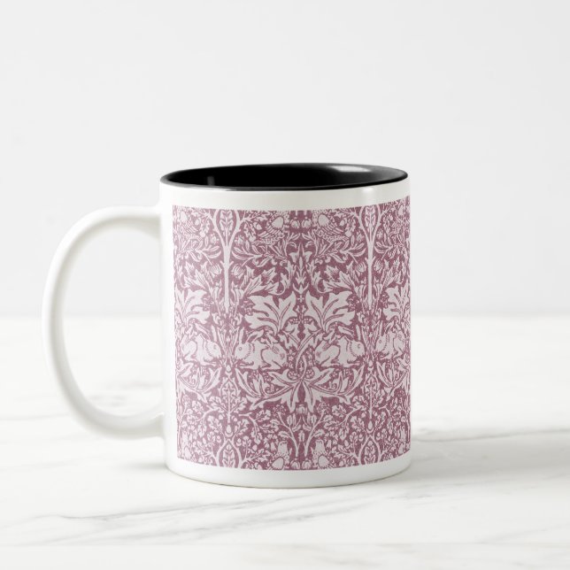 William Morris,The Strawberry thief,revamped Two-Tone Coffee Mug (Left)