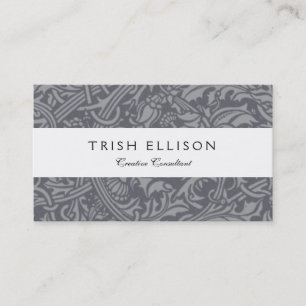 William Morris Thistle Floral Wallpaper Flower Art Business Card