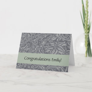 William Morris Thistle Floral Wallpaper Flower Art Card