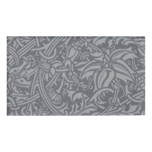 William Morris Thistle Floral Wallpaper Flower Art Name Tag