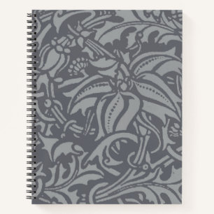 William Morris Thistle Floral Wallpaper Flower Art Notebook