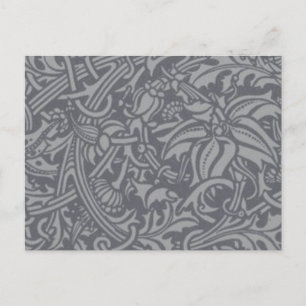 William Morris Thistle Floral Wallpaper Flower Art Postcard