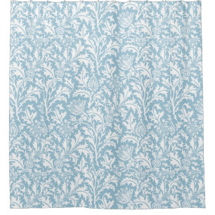 William Morris Thistle Pattern Custom Colour Shower Curtain