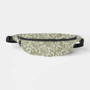 William Morris Thistle Sage Green Pattern Bum Bags