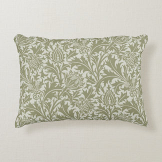 William Morris Thistle Sage Green Pattern Decorative Cushion