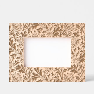 William Morris Thistle Sage Green Pattern Etched Frames