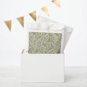 William Morris Thistle Sage Green Pattern Favour Bags