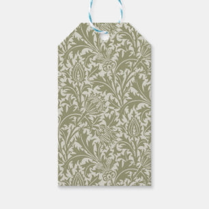 William Morris Thistle Sage Green Pattern Gift Tags
