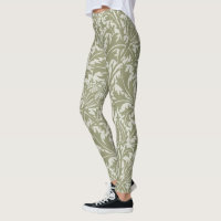 William Morris Thistle Sage Green Pattern