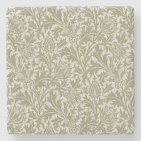 William Morris Thistle Sage Green Pattern