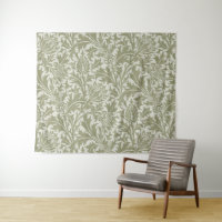 William Morris Thistle Sage Green Pattern