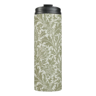 William Morris Thistle Sage Green Pattern Thermal Tumbler