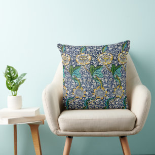 William Morris throw pillow vibrant colours