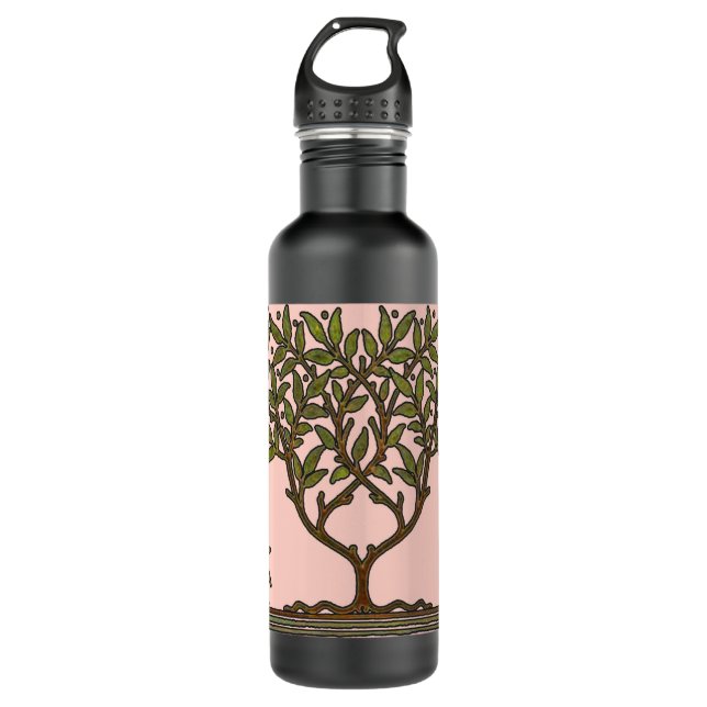 William Morris Tree Frieze Floral Wallpaper 710 Ml Water Bottle (Front)