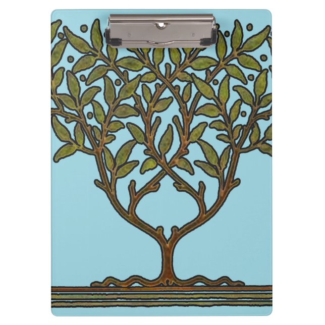 William Morris Tree Frieze Floral Wallpaper Clipboard (Front)