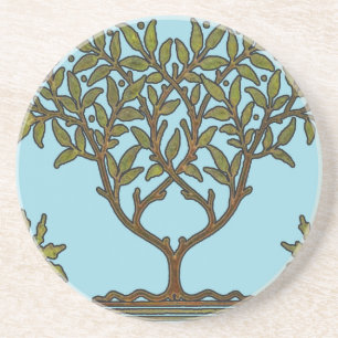 William Morris Tree Frieze Floral Wallpaper Coaster