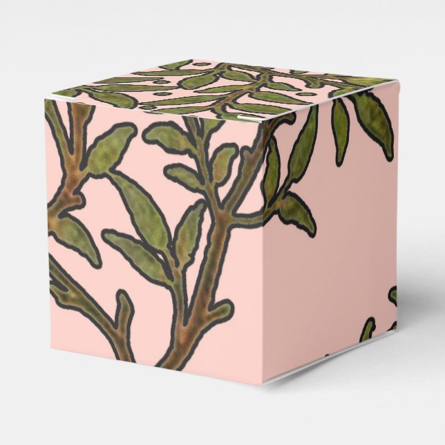 William Morris Tree Frieze Floral Wallpaper Favour Box (Front Side)