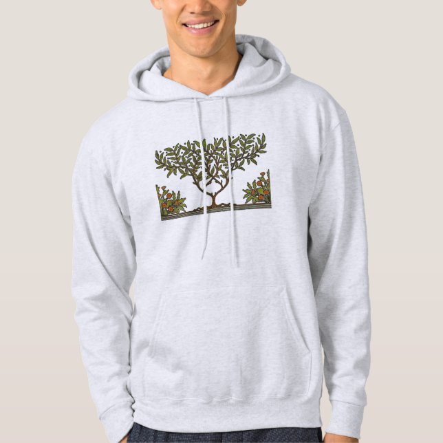 William Morris Tree Frieze Floral Wallpaper Hoodie (Front)