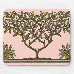 William Morris Tree Frieze Floral Wallpaper Mouse Mat