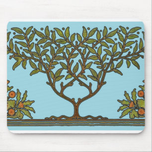 William Morris Tree Frieze Floral Wallpaper Mouse Mat