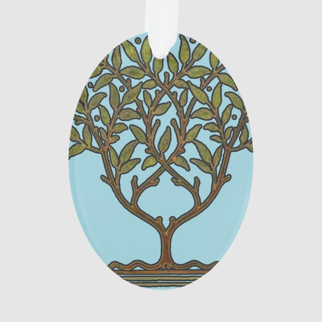 William Morris Tree Frieze Floral Wallpaper Ornament (Back)