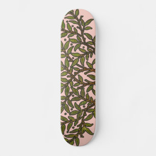 William Morris Tree Frieze Floral Wallpaper Skateboard