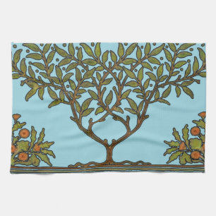 William Morris Tree Frieze Floral Wallpaper Tea Towel