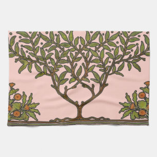 William Morris Tree Frieze Floral Wallpaper Tea Towel