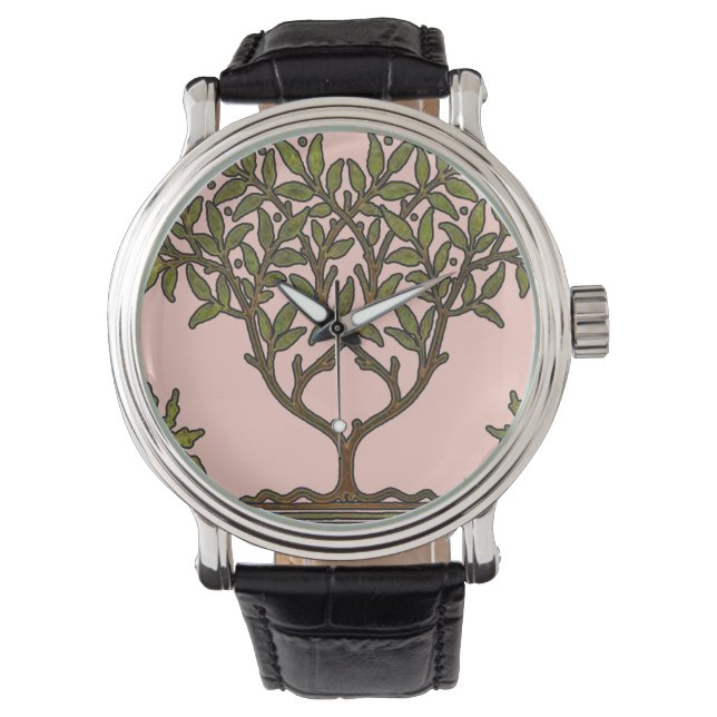 William Morris Tree Frieze Floral Wallpaper Watch (Front)