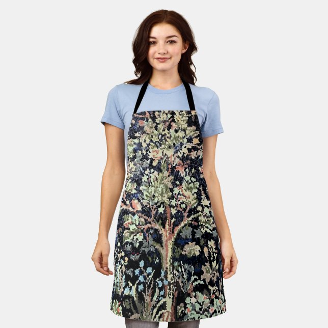 William Morris Tree of Life All-Over Print Apron (Worn)