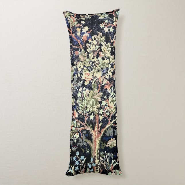 William Morris Tree of Life Body Pillow (Back (Vertical))