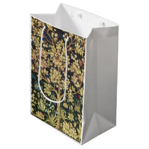 William Morris Tree Of Life Floral Vintage Art Medium Gift Bag