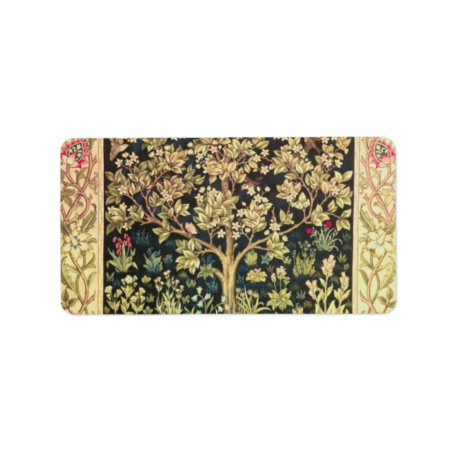 William Morris Tree Of Life Label (Front)