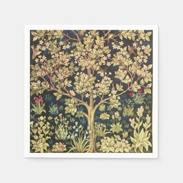William Morris Tree Of Life Napkin (Front)
