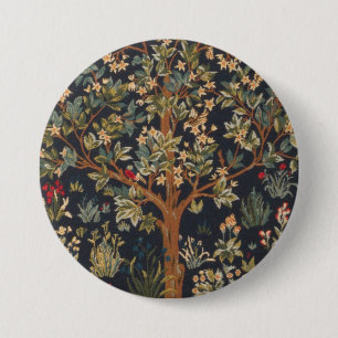 William Morris - Tree Of Life Original 7.5 Cm Round Badge
