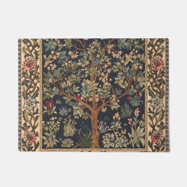 William Morris - Tree Of Life Original Doormat (Front)