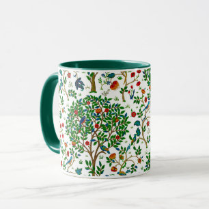 William Morris Tree of Life Pattern, Green & Multi Mug