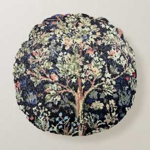 William Morris Tree of Life Round Pillow