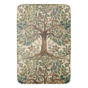 William Morris Tree Of Life Vintage Pre-Raphaelite Bath Mat