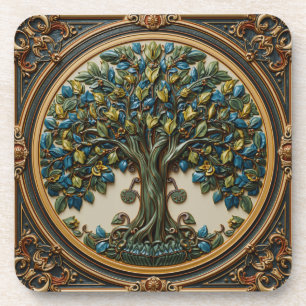 William Morris tree of life Vintage pre-raphaelite Coaster