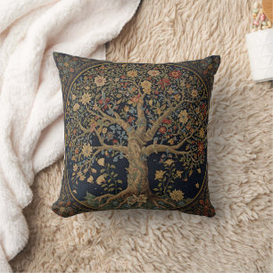William Morris Tree Of Life Vintage Pre-Raphaelite Cushion