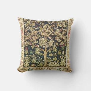 William Morris Tree Of Life Vintage Pre-Raphaelite Cushion