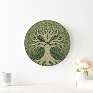 William Morris Tree Of Life Vintage Pre-Raphaelite Large Clock