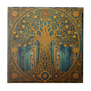 William Morris Tree Of Life Vintage Pre-Raphaelite Tile