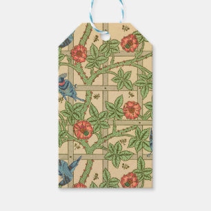 William Morris Trellis Classic Wallpaper Design Gift Tags