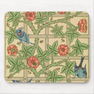 William Morris Trellis Classic Wallpaper Design Mouse Mat