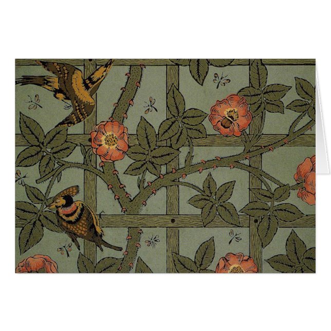 William Morris Trellis Wallpaper Art (Front Horizontal)